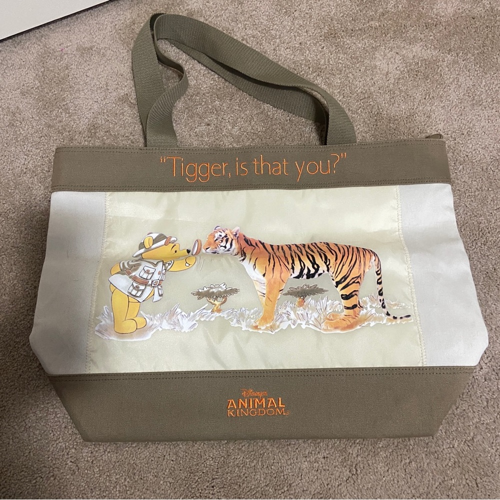 Disney Animal kingdom Pooh/Tigger Tote
Tigger, is that you?